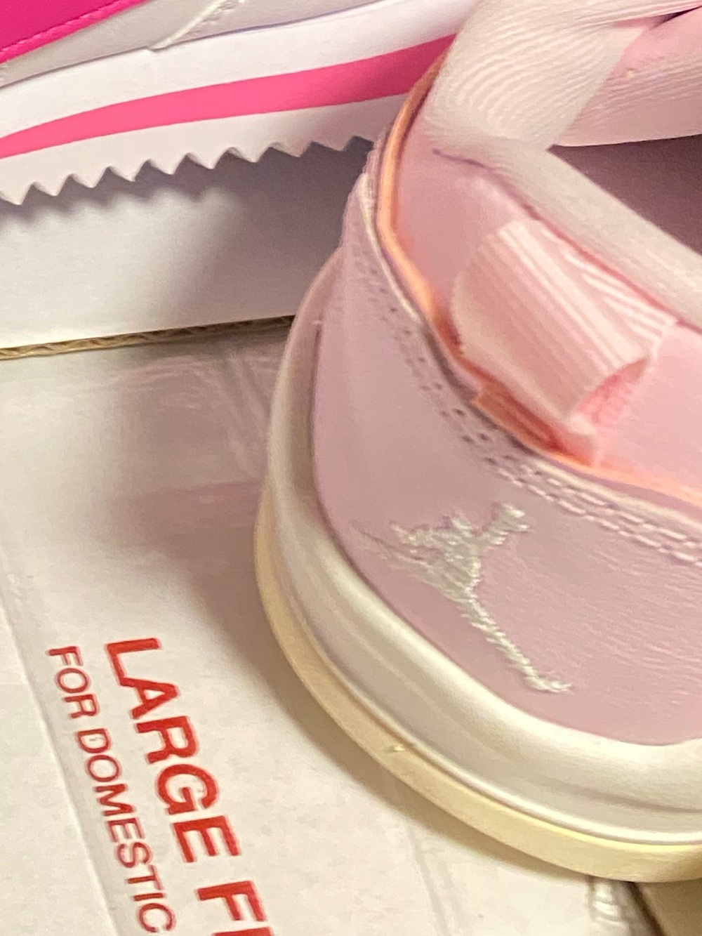 Jordan Kids Pink Sneakers with Silver Jumpman